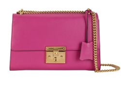 Medium Padlock, Leather, Purple, 8879, DB, 2*